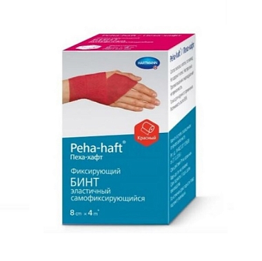 Купить Peha-Haft 4 м х 8 см бинт эластичный когезивный красный