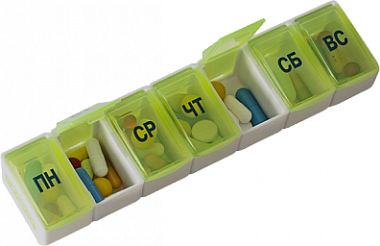 Купить Таблетница пилюля на 7 дней трансформер ТНП