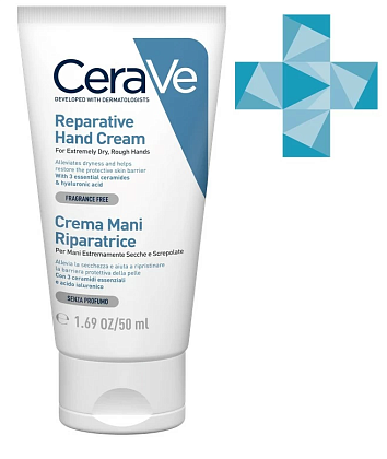 Купить CeraVe крем для рук 50мл восстанавливающий д/очень сух. огруб кожи