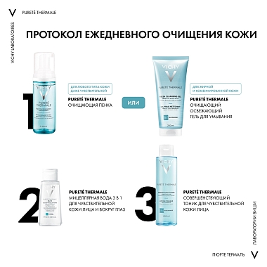 Купить Vichy Purete Thermale 100 мл вода мицеллярная с минералами для чувствительной кожи