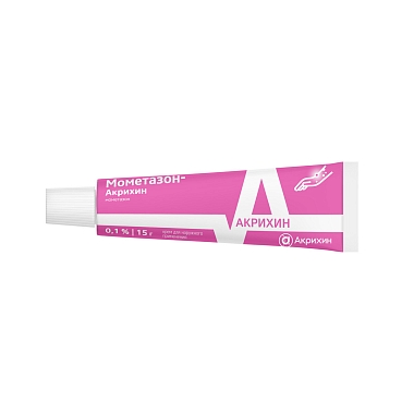 Купить Мометазон-Акрихин 0,1% 15 г крем для наружного применения