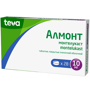 Купить Алмонт 10 мг 28 шт таблетки покрытые оболочкой