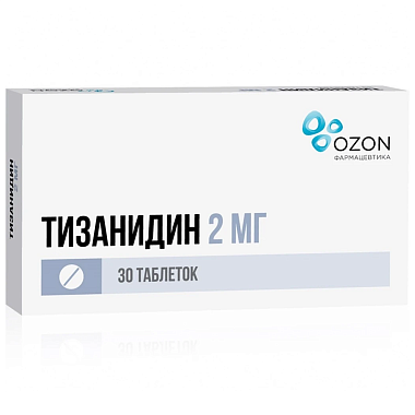Купить Тизанидин 2 мг 30 шт таблетки