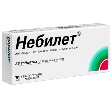 Купить Небилет 5 мг 28 шт таблетки