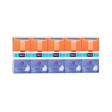 Купить Bella Baby Happy 100 шт (10 упаковок) платочки носовые трехслойные бумажные