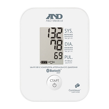 Купить AND UA-911BT-C тонометр автоматический с функцией передачи данных по bluetooth