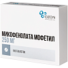 Купить Микофенолата мофетил 250 мг 100 шт таблетки покрытые пленочной оболочкой