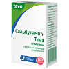 Купить Сальбутамол-Тева 100 мкг/доза 200 доз аэрозоль для ингаляций дозированный