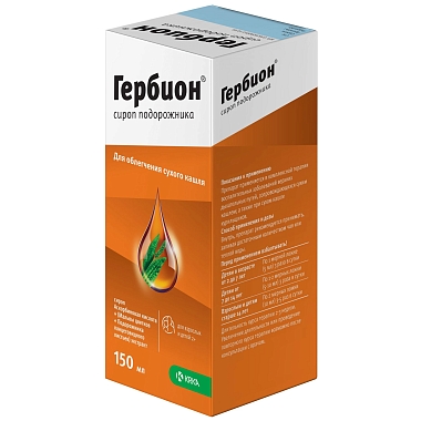 Купить Гербион Подорожник 150 мл сироп