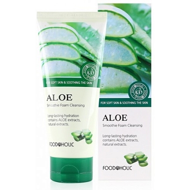 Купить FoodaHolic пенка д/умыван 180мл алоэ Aloe Smoothie Foam Cleansing