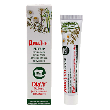 Купить DiaVit ДиаDent 50 мл паста зубная при диабете