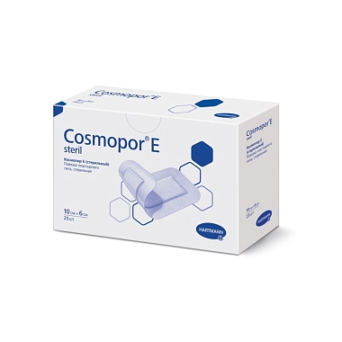 Купить Cosmopor Е 6 см x 10 см 25 шт повязка послеоперационная самоклеящаяся стерильная