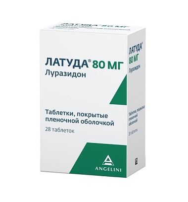 Купить Латуда 80 мг 28 шт таблетки покрытые пленочной оболочкой