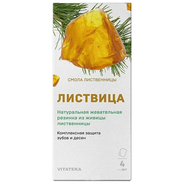 Купить Vitateka 4 шт смолка жевательная лиственная натуральная