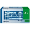 Купить Индапамид-КРКА 1,5 мг 60 шт таблетки с пролонгированным высвобождением покрытые пленочной оболочкой