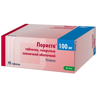 Купить Лориста 100 мг 90 шт таблетки покрытые пленочной оболочкой