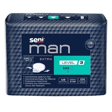 Купить Seni Man Extra Level 3 15 шт вкладыши урологические для мужчин