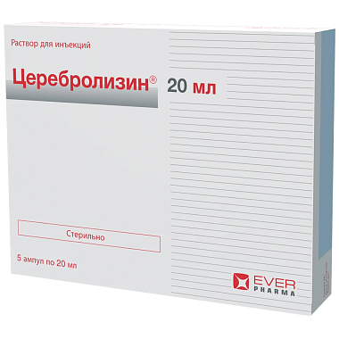 Купить Церебролизин 20 мл 5 шт раствор для инъекций ампулы