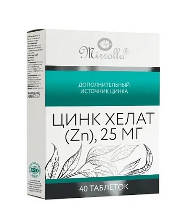 Купить Цинк Хелат 40 шт таблетки