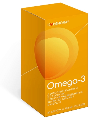 Купить Омега 3 60% Кардиола 700 мг 80 шт капсулы банка