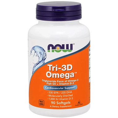 Купить Now Foods 3D Омега 90 шт капсулы