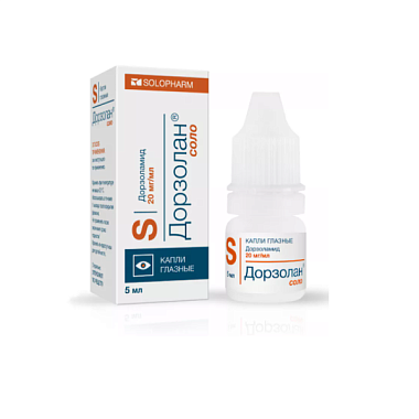 Купить Дорзолан Соло 20 мг/мл 5 мл капли глазные
