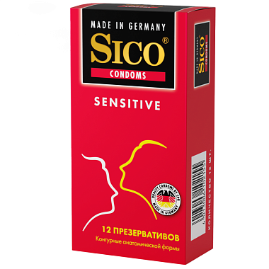 Купить Sico Sensitive 12  шт презервативы контурные
