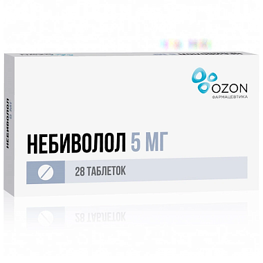 Купить Небиволол 5 мг 28 шт таблетки