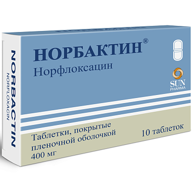 Купить Норбактин 400 мг 10 шт таблетки покрытые пленочной оболочкой