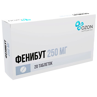 Купить Фенибут 250 мг 20 шт таблетки