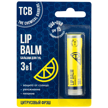 Купить The Chemical Barbers 5 г бальзам для губ 3 в 1 цитрусовый фрэш