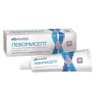 Купить Левомисепт 40 мг/г + 7,5 мг/г 40 г мазь для наружного применения