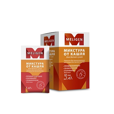 Купить Микстура от кашля сухая 1,47 г 10 шт порошок для приготовления раствора для приема внутрь для детей