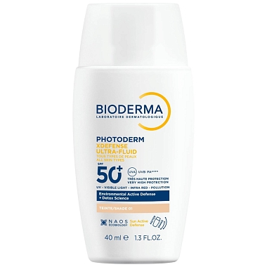 Купить Bioderma Photoderm 40 мл флюид солнцезащитный SPF50+