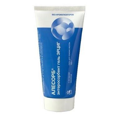 Купить Алесорб Энтеросорбент Эрциг 180 г гель ддя приема внутрь без ароматизаторов