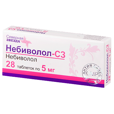 Купить Небиволол-СЗ 5 мг 28 шт таблетки
