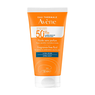 Купить Avene Ultra Light SPF 50+ 50 мл флюид солнцезащитный без отдушек