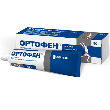Купить Ортофен гель для наружного применения 5% 50г