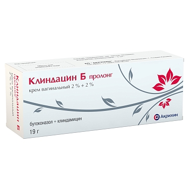 Купить Клиндацин Б пролонг 2 % + 2 % 19 г крем вагинальный туба