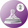 Купить Philips Avent Natural SCF042/27 2 шт соска силиконовая медленный поток 1 мес+
