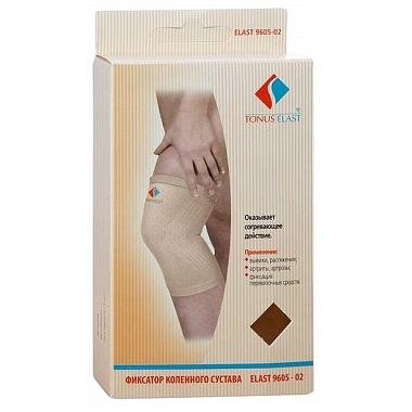 Купить Тонус Эласт 9605-02 бинт эластичный трубчатый размер 3 для коленного сустава бежевый