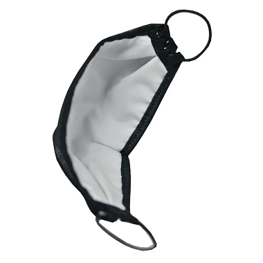 Купить Маска медицинская многоразовая из комбинированных материалов черная