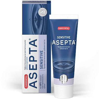 Купить Asepta Sensetive 75 мл паста зубная лечебно-профилактическая