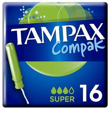 Купить Tampax Compak Super 16 шт тампоны с аппликатором
