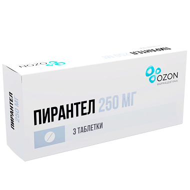Купить Пирантел 250 мг 3 шт таблетки