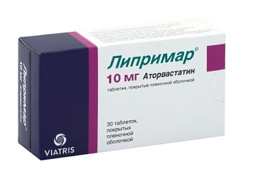 Купить Липримар 10 мг 30 шт таблетки покрытые пленочной оболочкой