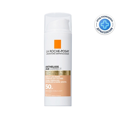 Купить La Roche-Posay Anthelios SPF 50+ 50 мл крем для лица антивозрастной СС
