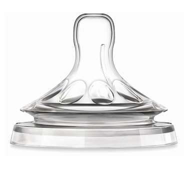 Купить Philips Avent Natural SCF651/27 2 шт соска силиконовая для новорожденных 0 мес+