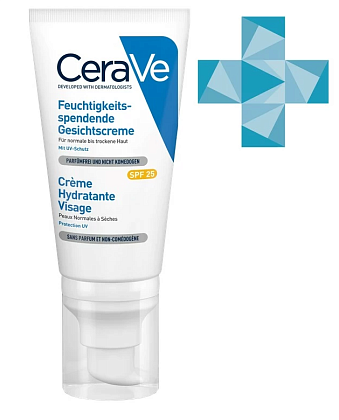 Купить CeraVe лосьон для лица 52мл увлажняющий д/нор и сух. кожи SPF25