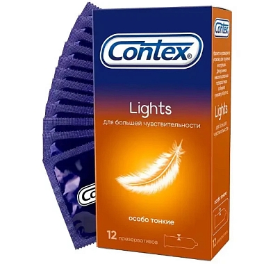 Купить Contex Lights 12 шт презервативы особо тонкие